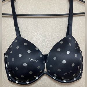 Wear Everywhere super push up, black polka dot